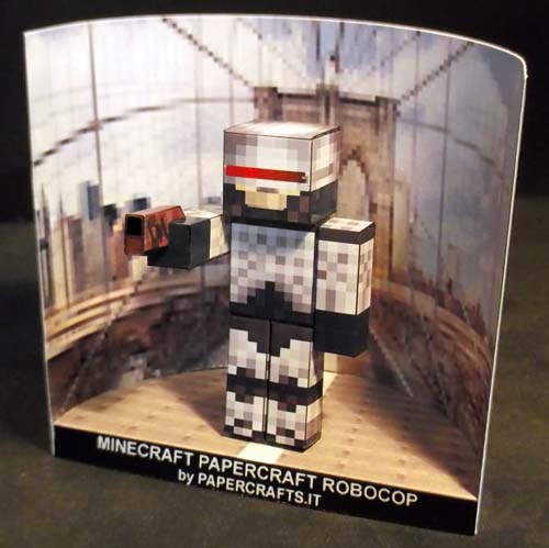 Minecraft Papercraft Robocop